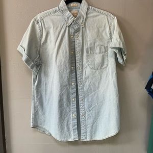J Crew Denim Short Sleeve Shirt